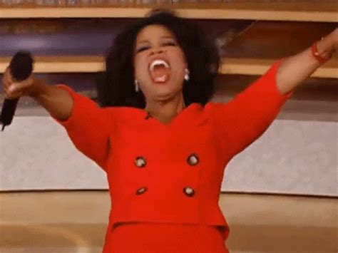 Tons of hilarious Oprah Winfrey GIFs to choose from. Instead of sending emojis, make it enjoyable by sending our Oprah Winfrey GIFs to your conversation. Share the extra good vibes online in just a few clicks now! Happy GIFgiving! Oprah You Get A Car Oprah Oprah Bees. ...
